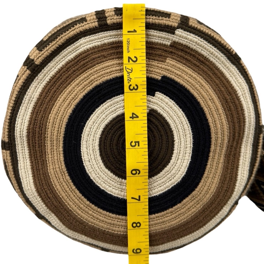 Wayuu Mochila Bag Handmade Woven Crossbody Boho Tribal Bucket Bag - Picture 7 of 7